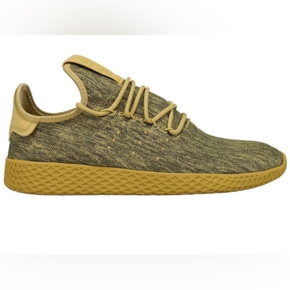 Adidas Pharrell X Tennis Hu Dip Dyed Sneakers Yellow Human Race Tennis Shoe 10 main image 5
